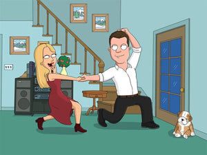Family Guy Style Portrait - That Custom Cartoon